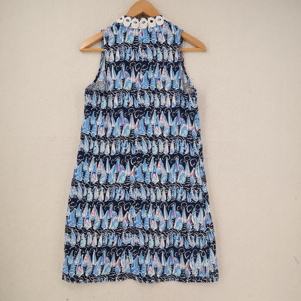 NEW Lilly Pulitzer Women's 2 Dress Jane Shift Low Tide Navy Preppy Resort Wear - Picture 11 of 11